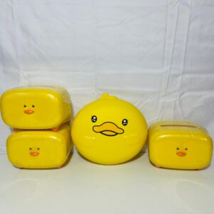 Lote x4: lonchera y servilleteros, diseño infantil