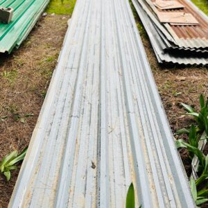 Lote x10 chapas trapecio, color gris 6,70 x 1,10 m