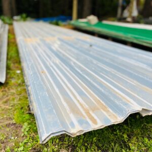 Lote x10 chapas trapecio, color gris 6,70 x 1,10 m