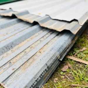 Lote x10 chapas y recortes trapecio: 7,10 x 1,10 m – 6,60 x 1,10 m