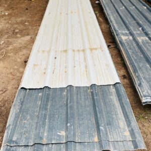 Lote x6 chapas y recortes trapecio: 5,0 x 1,14 m – 4,20 x 1,00 m