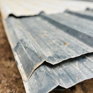 Lote x6 chapas y recortes trapecio: 5,0 x 1,14 m – 4,20 x 1,00 m
