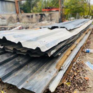Lote x18 chapas trapecio 6,53 x 1,05 m (Quemadas)