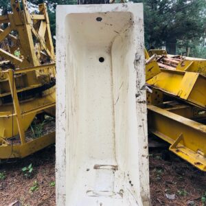 Bañera en fibra, con detalles