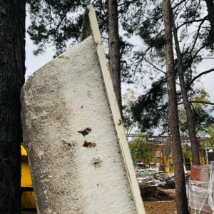 Bañera en fibra, con detalles