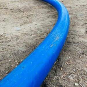 Rollo de plastiducto azul, 3,30m D + 10cm Esp.