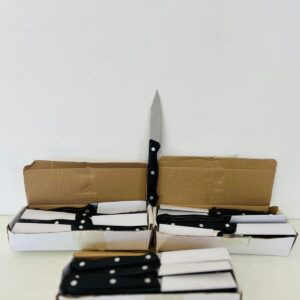 Lote x36 cuchillos con mango negro 3,5’’
