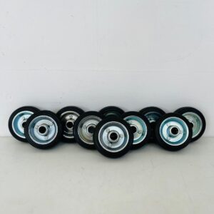 Lote x10 ruedas 10’’, color negro