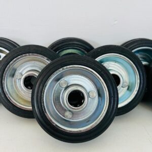 Lote x10 ruedas 7cm, color negro