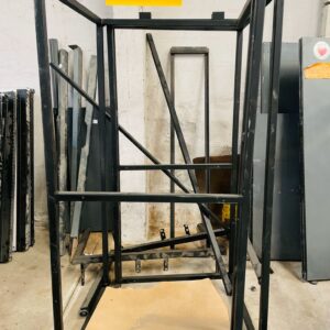 Lote x5 estructuras en caño, color negras 1,60 x 0,75 - 2,75 x 1,00 m