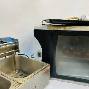 Lote fritador + horno eléctrico + spiedo