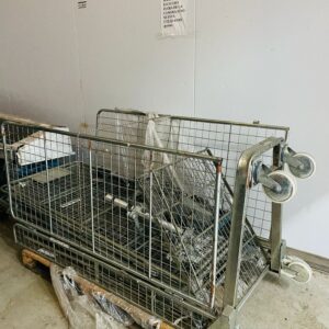 Carro 4 ruedas, galvanizado. Desarmado