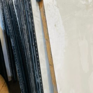 Lote x42 divisiones en madera, color blanco 1,30 x 1,30 m