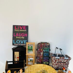 Lote x17 art: bandejas, adornos, canastos, porta llave y otros