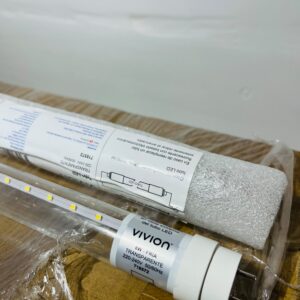 Lote x20 tubo led 8w, transparente, luz fría