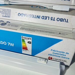 Lote x11 tubo led T5 integrado 7w, luz cálida