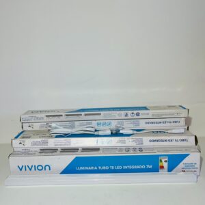 Lote x11 tubo led T5 integrado 7w, luz cálida