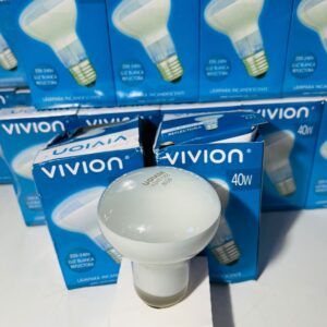 Lote x22 lámpara incandescente Hongo, luz blanca, reflectora 40w