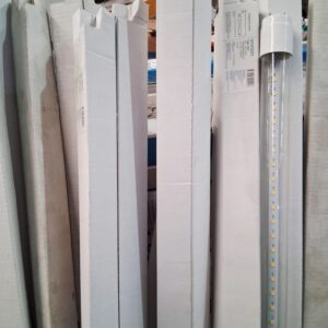 Lote x12 tubos led luz neutra transparentes 9 W