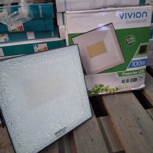 Lote x2 reflectores led 100 W VIVION (Con Detalles)