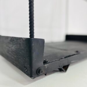 Porta pellet de interior en hierro: 59x51x36 cm