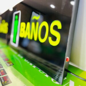 Lote x4 carteles led (BAÑOS)