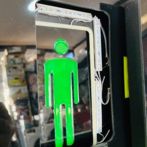 Lote x5 carteles led (BAÑOS)