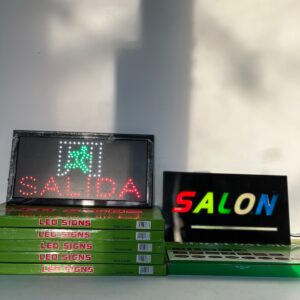 Lote x6 carteles led (SALIDA), (1 SALÓN)