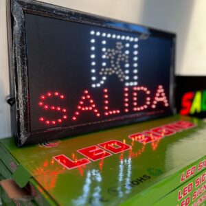 Lote x6 carteles led (SALIDA), (1 SALÓN)