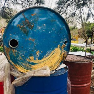 Lote x5 tanques de chapa 200 L