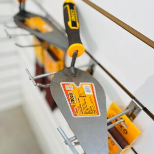 Lote x8: lijas, mechas de pared 12x200 mm y cucharas de albañil
