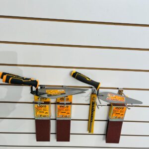 Lote x8: lijas, mechas de pared 12x200 mm y cucharas de albañil