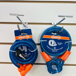Lote x4: candados para bici 120 cm 20 mm y cadenas 10x1500 mm