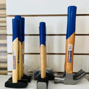 Lote x8: martillo de pena 200 y 300g, macetas 1000g y martillos de uñas 450g