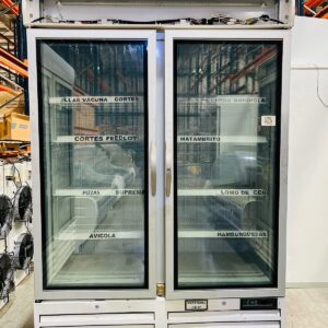 Vitrina de congelados 2 puertas con estantes