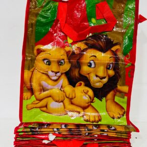 Lote x12 bolsos para hacer mandados, diseño infantil 40x35x19 cm