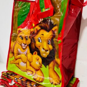 Lote x12 bolsos para hacer mandados, diseño infantil 40x35x19 cm