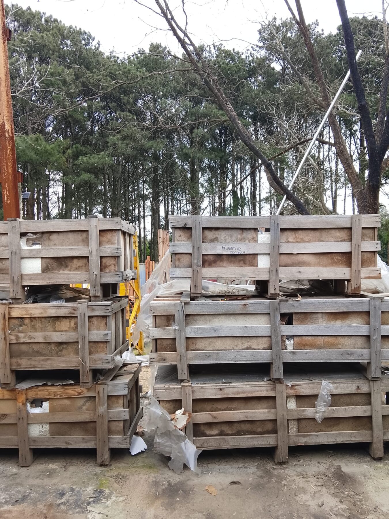 Lote x6 cajones: muestras de panel + exhibidor