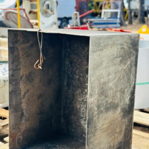 Olla rectangular en acero inoxidable 85x65x58 cm