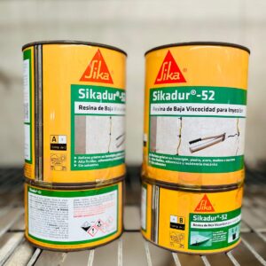 Lote x2 latas de resina baja viscosidad para inyección Sika 1 kg