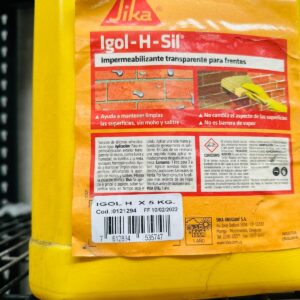 Impermeabilizante transparente para frente 5kg
