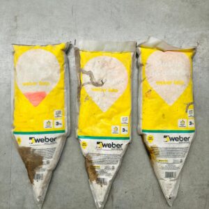 Lote x3 bolsas de mezcla para asientos Weber 18 kg