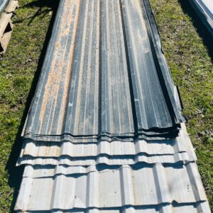 Lote x10 chapas trapecio, color gris y blanco 2,68 a 3,30x1,05 m
