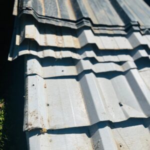 Lote x10 chapas trapecio, color gris y blanco 2,68 a 3,30x1,05 m