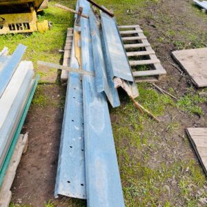 Lote x5 perfiles galvanizados 2,00 a 5,20x0,24x0,07 m