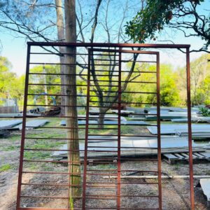 Lote puerta reja corrediza con tramo fijo 1,99x1,96 m