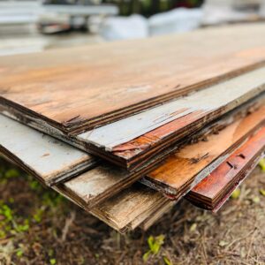 Lote x11 chapones de madera 2,39x1,22x0,02 m