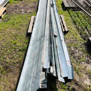 Lote x16 perfiles galvanizados 1,32x0,10 a 5,84x0,10 m