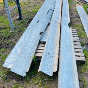 Lote x6 perfiles galvanizados 3,66x0,24 a 5,84x0,24 m