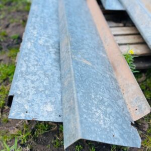 Lote x6 perfiles galvanizados 3,66x0,24 a 5,84x0,24 m